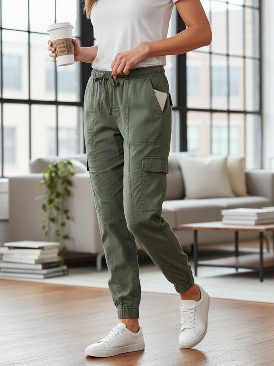 Nicole Miller New York Pants - Nicole Miller New York women's cargo jogger pants